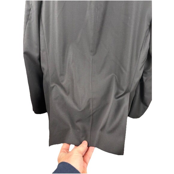 Peter Millar Suit Jacket Sport Coat Blazer 44T Solid Black 100% Wool - Very Nice - Picture 9 of 9